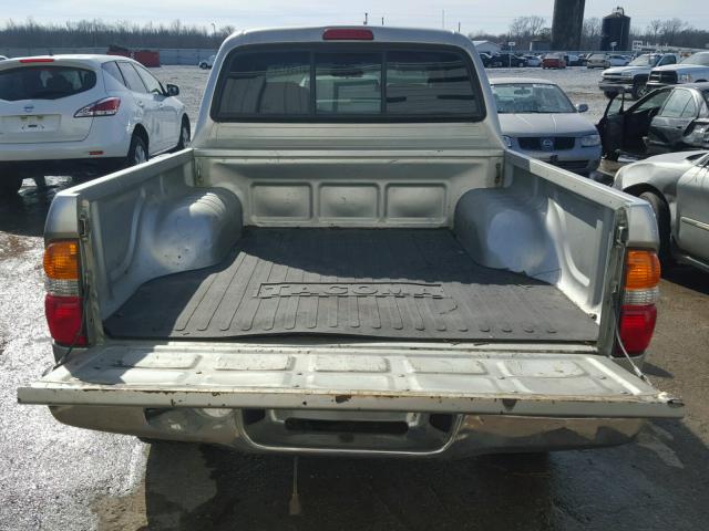 5TEGN92N54Z415219 - 2004 TOYOTA TACOMA DOU SILVER photo 9