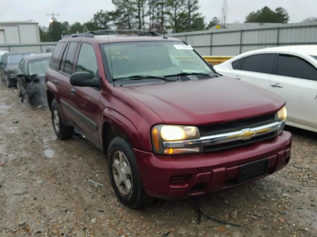 1GNDS13S352132445 - 2005 CHEVROLET TRAILBLAZE MAROON photo 1