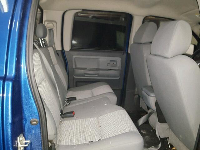 1D7HW38P89S817163 - 2009 DODGE DAKOTA SXT BLUE photo 6