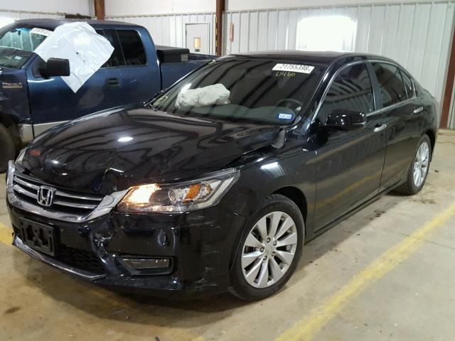 1HGCR2F79EA280460 - 2014 HONDA ACCORD EX BLACK photo 2