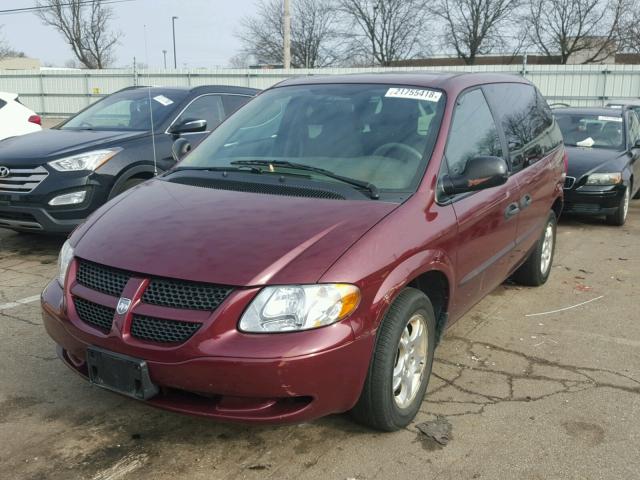 1D4GP25363B192948 - 2003 DODGE CARAVAN SE MAROON photo 2