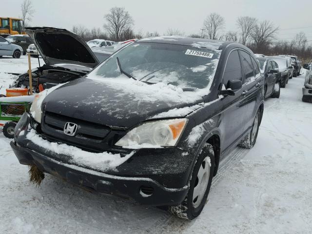 JHLRE48368C075233 - 2008 HONDA CR-V LX BLACK photo 2