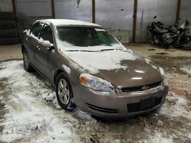 2G1WT58K879206891 - 2007 CHEVROLET IMPALA LT BROWN photo 1