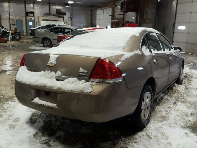 2G1WT58K879206891 - 2007 CHEVROLET IMPALA LT BROWN photo 4