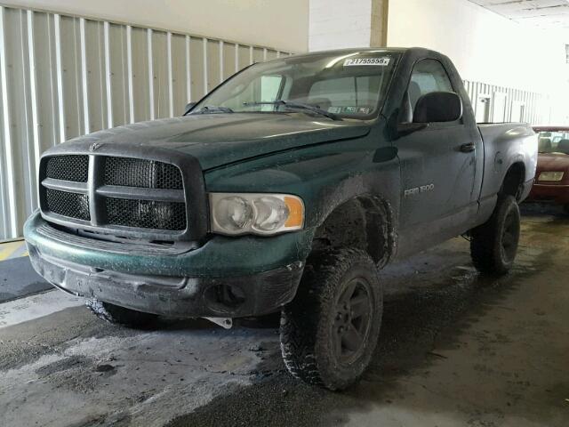 1D7HU16N13J621557 - 2003 DODGE RAM 1500 S GREEN photo 2