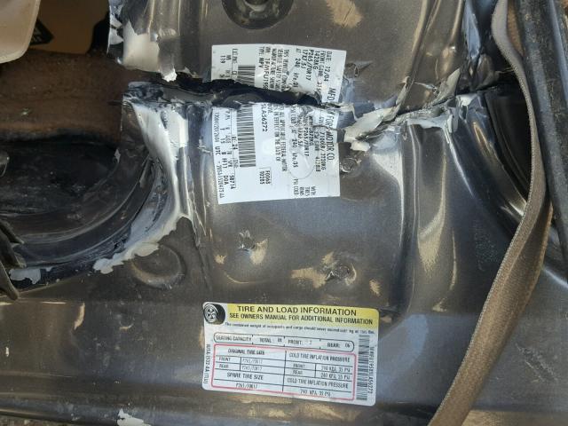 1FMFU19585LA56272 - 2005 FORD EXPEDITION GRAY photo 10