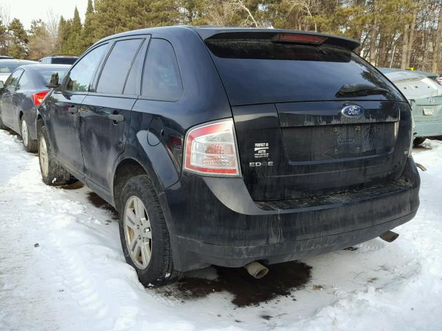 2FMDK46C47BB10462 - 2007 FORD EDGE SE BLACK photo 3