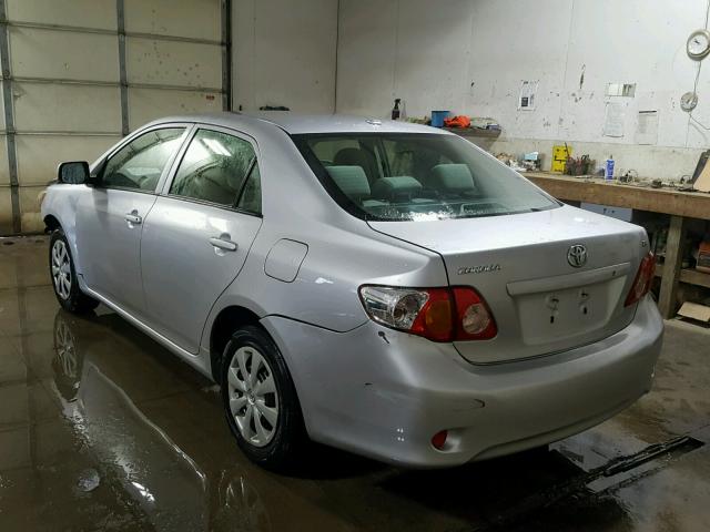 JTDBL40E29J029994 - 2009 TOYOTA COROLLA BA SILVER photo 3