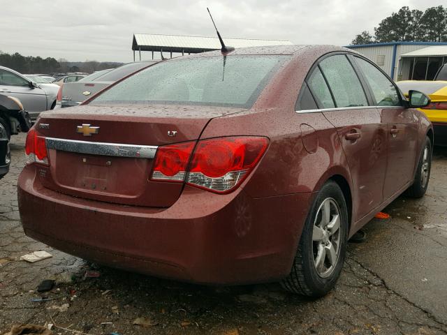 1G1PC5SB0D7204949 - 2013 CHEVROLET CRUZE LT MAROON photo 4