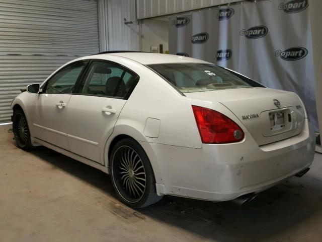 1N4BA41E48C805944 - 2008 NISSAN MAXIMA SE WHITE photo 3