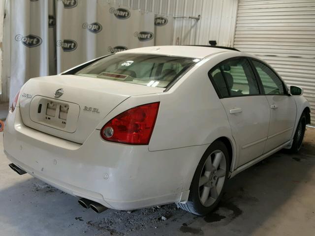 1N4BA41E48C805944 - 2008 NISSAN MAXIMA SE WHITE photo 4