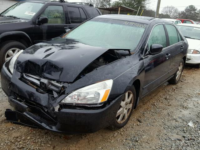 1HGCM66545A079599 - 2005 HONDA ACCORD EX BLACK photo 2