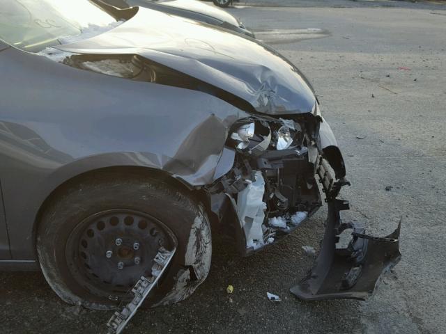 WVWDB7AJ3EW010683 - 2014 VOLKSWAGEN GOLF GRAY photo 9
