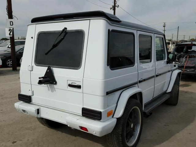 WDCYR49E57X168596 - 2007 MERCEDES-BENZ G 500 WHITE photo 4