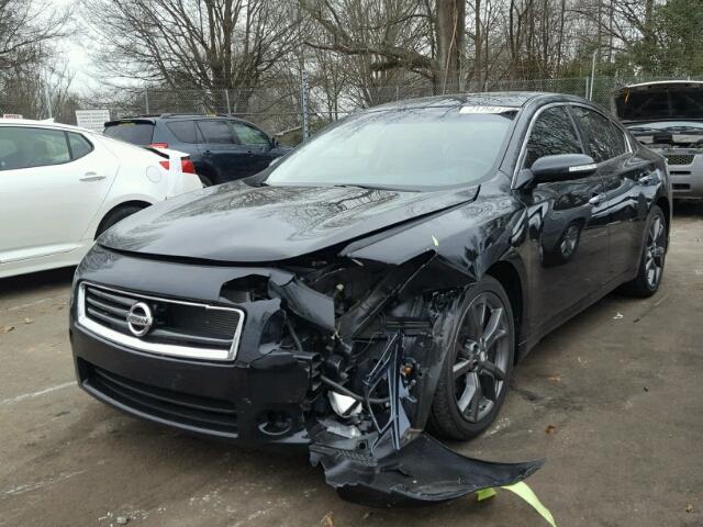 1N4AA5AP2DC811173 - 2013 NISSAN MAXIMA S BLACK photo 2