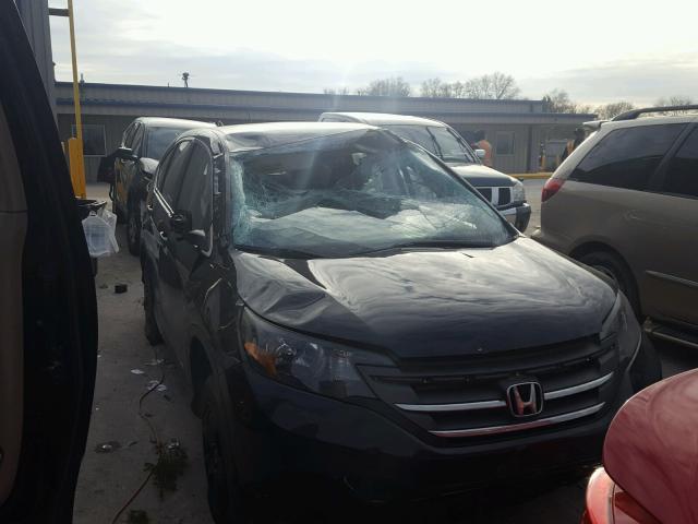 2HKRM4H33DH636986 - 2013 HONDA CR-V LX BLACK photo 1