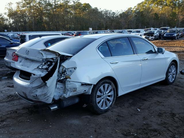 1HGCR3F8XDA035955 - 2013 HONDA ACCORD EXL WHITE photo 4