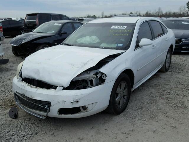 2G1WB5EK3A1220548 - 2010 CHEVROLET IMPALA LT WHITE photo 2