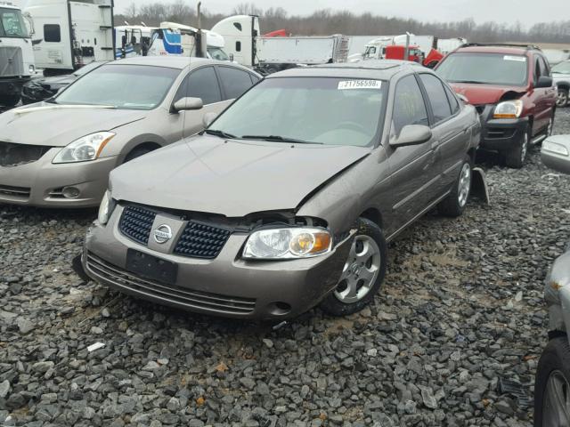 3N1CB51D04L478033 - 2004 NISSAN SENTRA 1.8 GRAY photo 2