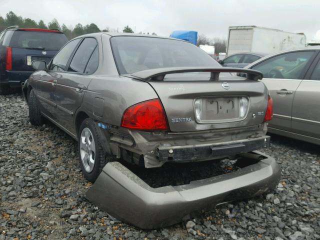 3N1CB51D04L478033 - 2004 NISSAN SENTRA 1.8 GRAY photo 3