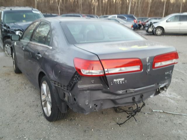 3LNHL2GC2AR626619 - 2010 LINCOLN MKZ GRAY photo 3