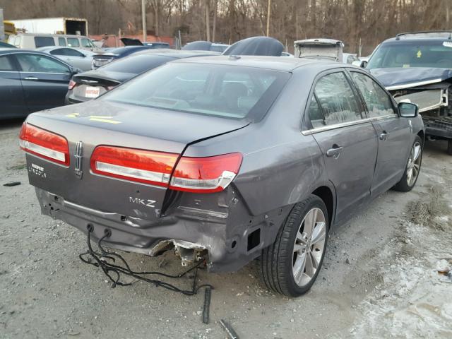 3LNHL2GC2AR626619 - 2010 LINCOLN MKZ GRAY photo 4