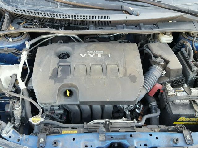 JTDBL40E199066102 - 2009 TOYOTA COROLLA BA BLUE photo 7