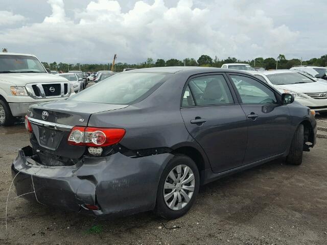 5YFBU4EE0CP046012 - 2012 TOYOTA COROLLA BA GRAY photo 4