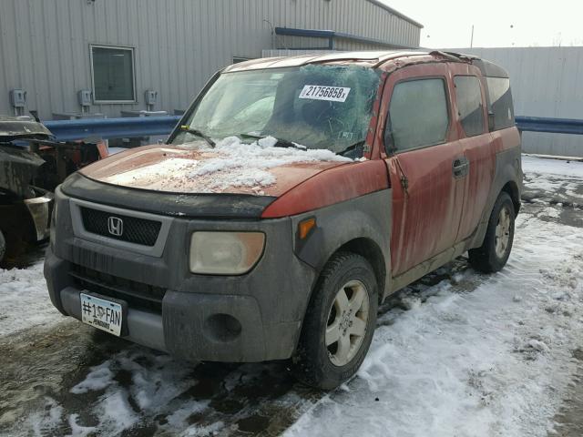 5J6YH28504L033652 - 2004 HONDA ELEMENT EX ORANGE photo 2