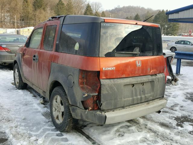 5J6YH28504L033652 - 2004 HONDA ELEMENT EX ORANGE photo 3