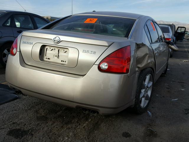 1N4BA41E15C830876 - 2005 NISSAN MAXIMA SE TAN photo 4