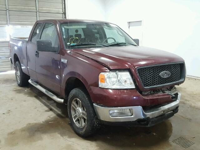 1FTPX14545FA78078 - 2005 FORD F150 MAROON photo 1