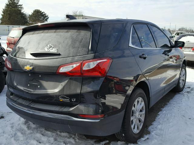 3GNAXJEV7JL114602 - 2018 CHEVROLET EQUINOX LT BLACK photo 4