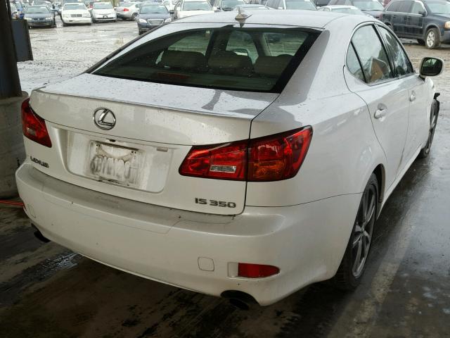 JTHBE262585017260 - 2008 LEXUS IS 350 WHITE photo 4