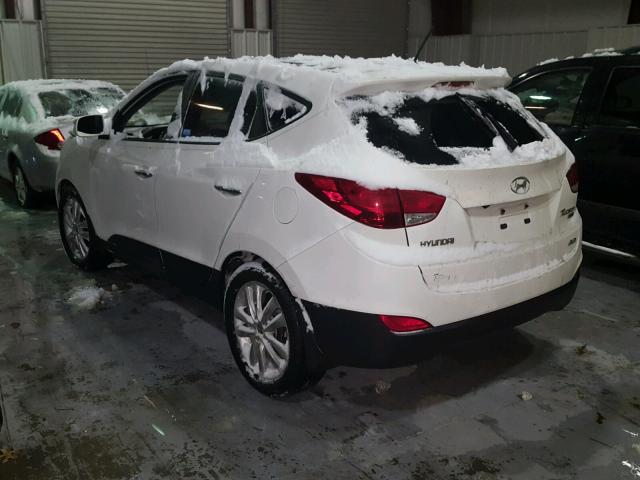 KM8JUCAC3CU370712 - 2012 HYUNDAI TUCSON GLS WHITE photo 3