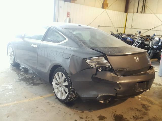 1HGCS22848A015159 - 2008 HONDA ACCORD EXL GRAY photo 3