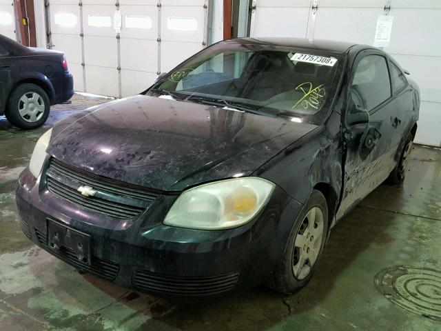 1G1AL18F677199043 - 2007 CHEVROLET COBALT LT BLACK photo 2