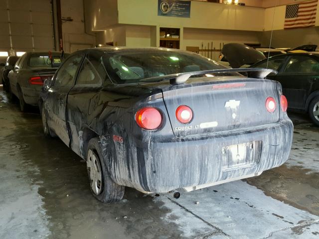 1G1AL18F677199043 - 2007 CHEVROLET COBALT LT BLACK photo 3