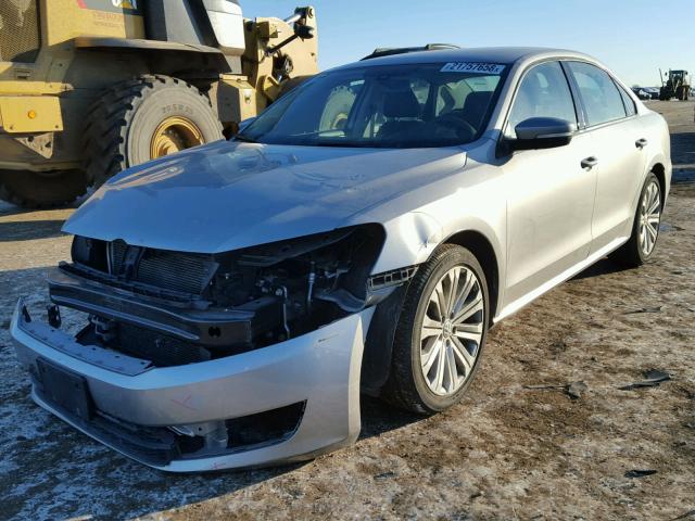 1VWAP7A33EC026029 - 2014 VOLKSWAGEN PASSAT S ვერცხლისფერი ფოტო 2