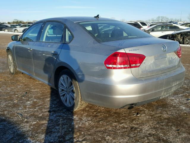 1VWAP7A33EC026029 - 2014 VOLKSWAGEN PASSAT S ვერცხლისფერი ფოტო 3