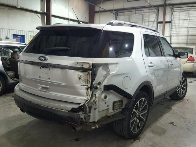 1FM5K8D88FGA86281 - 2015 FORD EXPLORER X SILVER photo 4