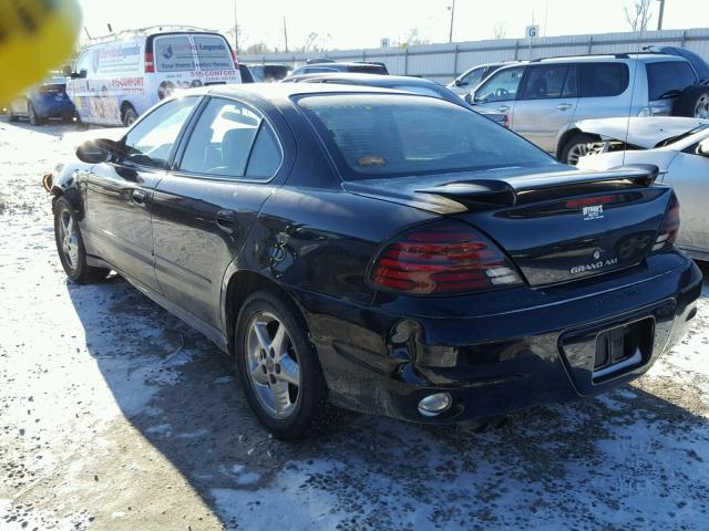 1G2NF52E33C117931 - 2003 PONTIAC GRAND AM S BLACK photo 3