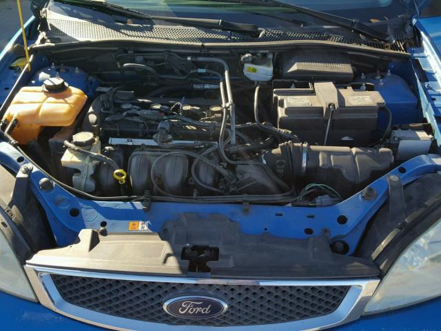 1FAFP34NX7W136341 - 2007 FORD FOCUS ZX4 BLUE photo 7