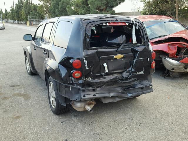 3GNBAADB9AS501171 - 2010 CHEVROLET HHR LS BLACK photo 3