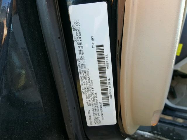 4S4BP86C674306395 - 2007 SUBARU LEGACY OUT BLACK photo 10