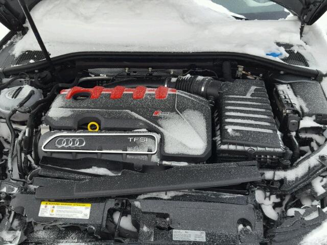 WUABWGFF9J1900227 - 2018 AUDI RS3 CHARCOAL photo 7