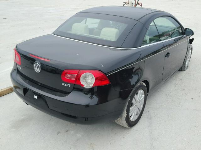 WVWBA71F68V037764 - 2008 VOLKSWAGEN EOS TURBO BLACK photo 4