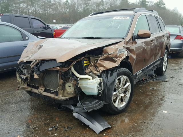 4S4BRDKC7B2368756 - 2011 SUBARU OUTBACK 3. BROWN photo 2