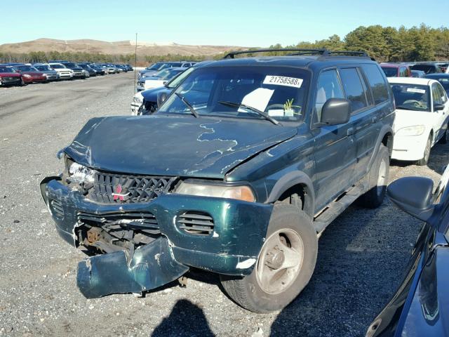 JA4LS31H4YP006474 - 2000 MITSUBISHI MONTERO SP GREEN photo 2