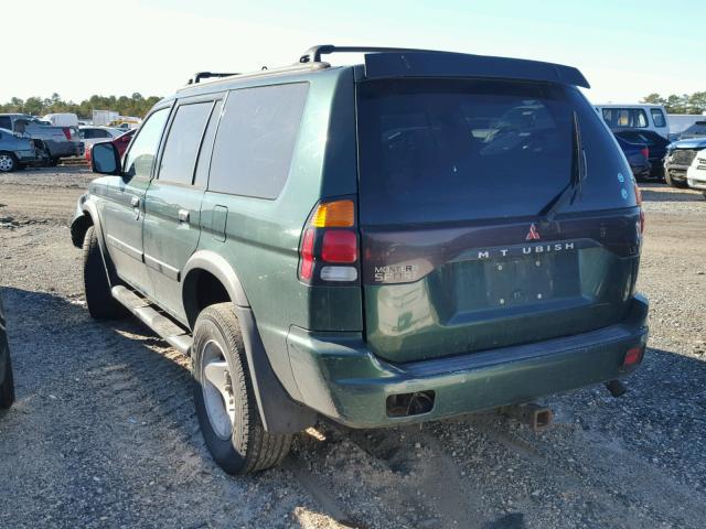 JA4LS31H4YP006474 - 2000 MITSUBISHI MONTERO SP GREEN photo 3